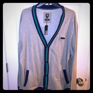Cavi cardigan Gray & Blue sweater